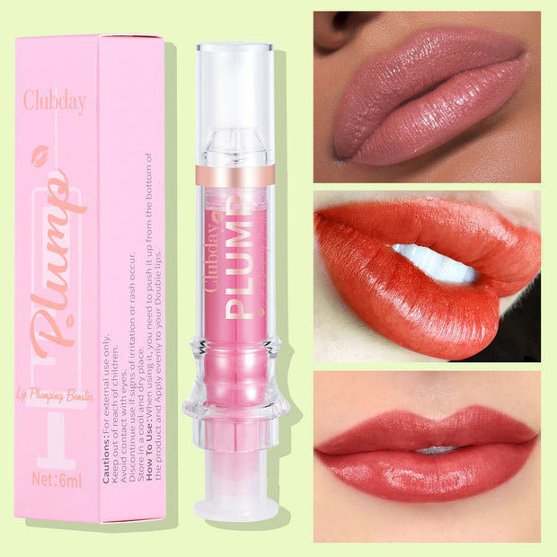 Nourishing Moisturizing Mirror Lip Gloss Water Light Full Lips Syringe
