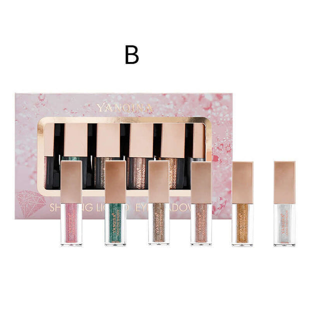 Matte Pearlescent Eyeshadow Sequined Diamond Eyeshadow Set for Glam Looks