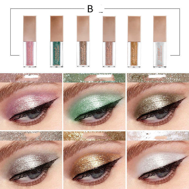 Luxury Matte Pearlescent Eyeshadow Sequined Diamond Eyeshadow Packaging