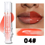 Nourishing Moisturizing Mirror Lip Gloss Water Light Full Lips Syringe