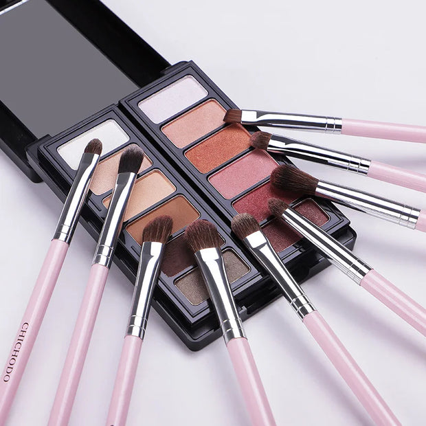MyDestiny 9pcs Professional Pony Hair Eye Makeup Brush Set