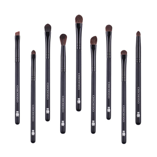 MyDestiny 9pcs Professional Pony Hair Eye Makeup Brush Set