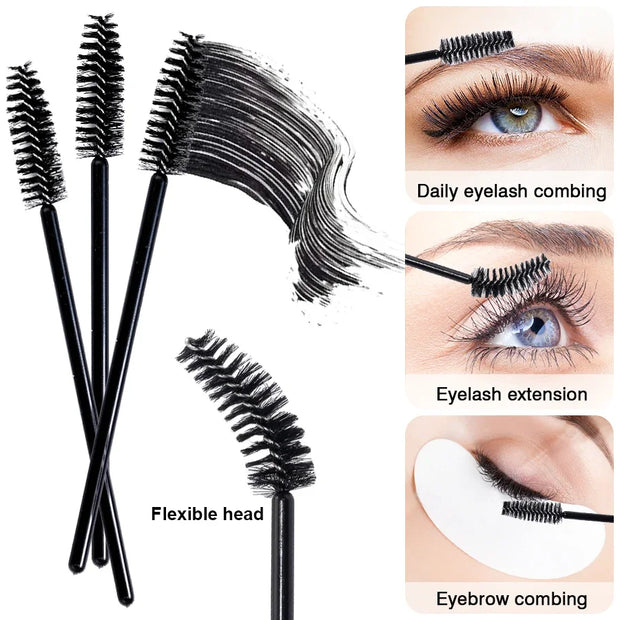 Eyelash Brushes Makeup Brush Disposable Mascara Wands Eyebrow Applicator Spoolers For Lashes