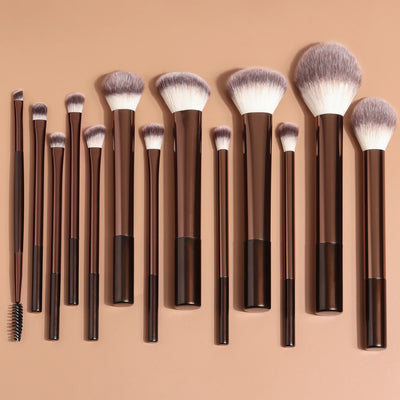 Makeup Brush Set (13Pieces)Eyeshadow Blush Brush Foundation Concealer Powder