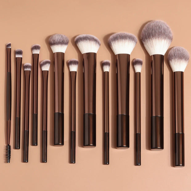 Makeup Brush Set (13Pieces)Eyeshadow Blush Brush Foundation Concealer Powder
