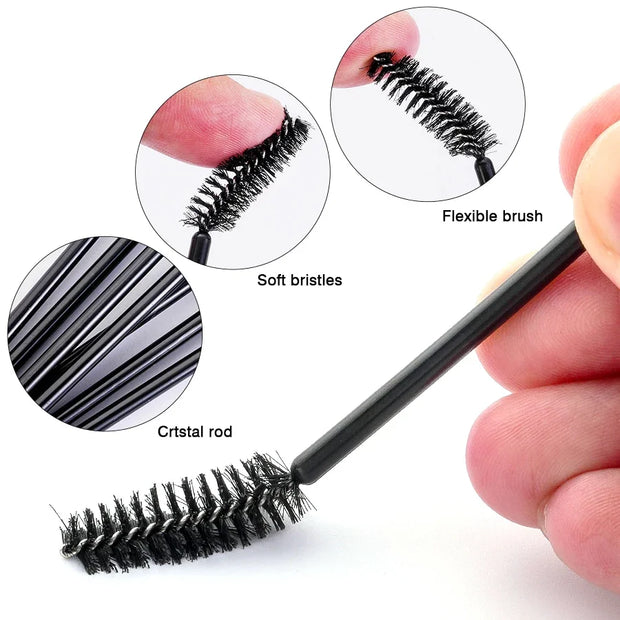 Eyelash Brushes Makeup Brush Disposable Mascara Wands Eyebrow Applicator Spoolers For Lashes
