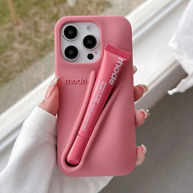 Portable Lip Gloss Holder iPhone case