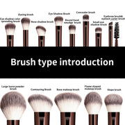 Makeup Brush Set (13Pieces)Eyeshadow Blush Brush Foundation Concealer Powder
