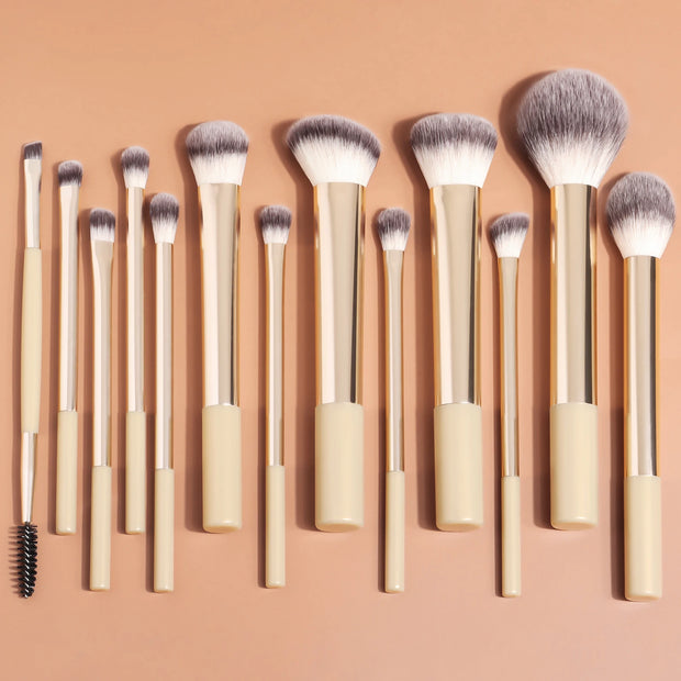 Makeup Brush Set (13Pieces)Eyeshadow Blush Brush Foundation Concealer Powder