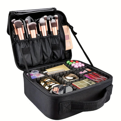 YANZA Makeup Case Professional Beauty Brush Women Cosmetic Suitcase Make Up Organizer Travel Storage Box for Manicure