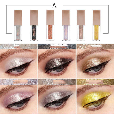 Matte Pearlescent Eyeshadow Sequined Diamond Eyeshadow Set – Full Palette View
