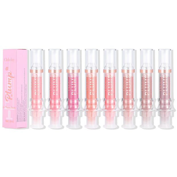 Nourishing Moisturizing Mirror Lip Gloss Water Light Full Lips Syringe
